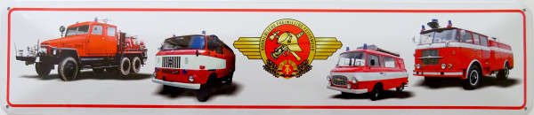 Straßenschild Feuerwehr (4 versch. Fahrzeuge)